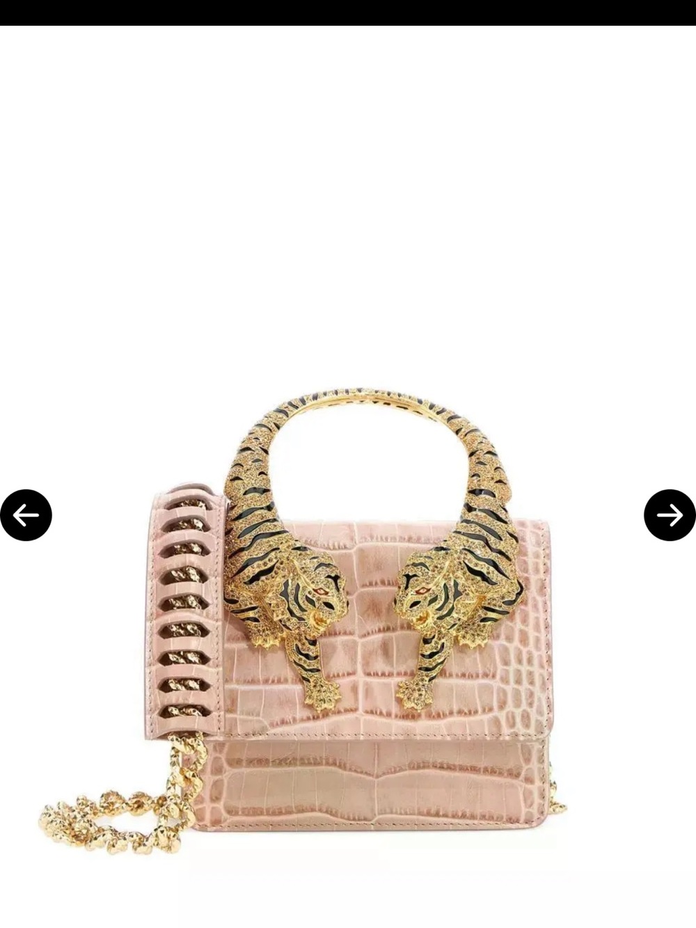 ROBERTO CAVALLI 
Tiger-Detail Mini Bag